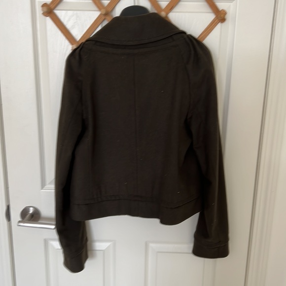 BCBG Maxazria Green Wool Pea coat - Picture 9 of 11